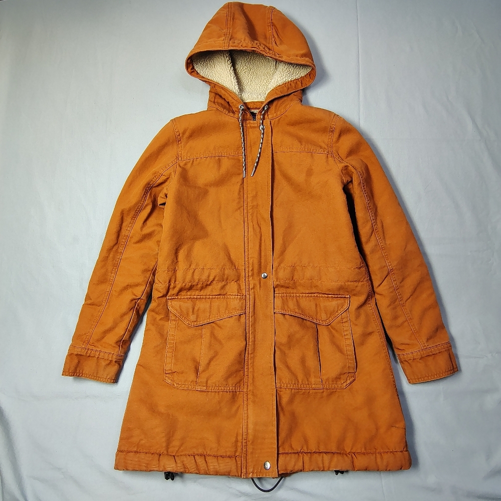 Patagonia Prairie Dawn Jacket Women's Size Small Benson Brown Lined Ranch Coat